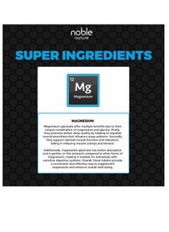 noble nature Chelated Magnesium Glycinate 1500MG per serving - 120 Veg Tablets - Supports Bone, Muscle & Nerve Health  - Image 3