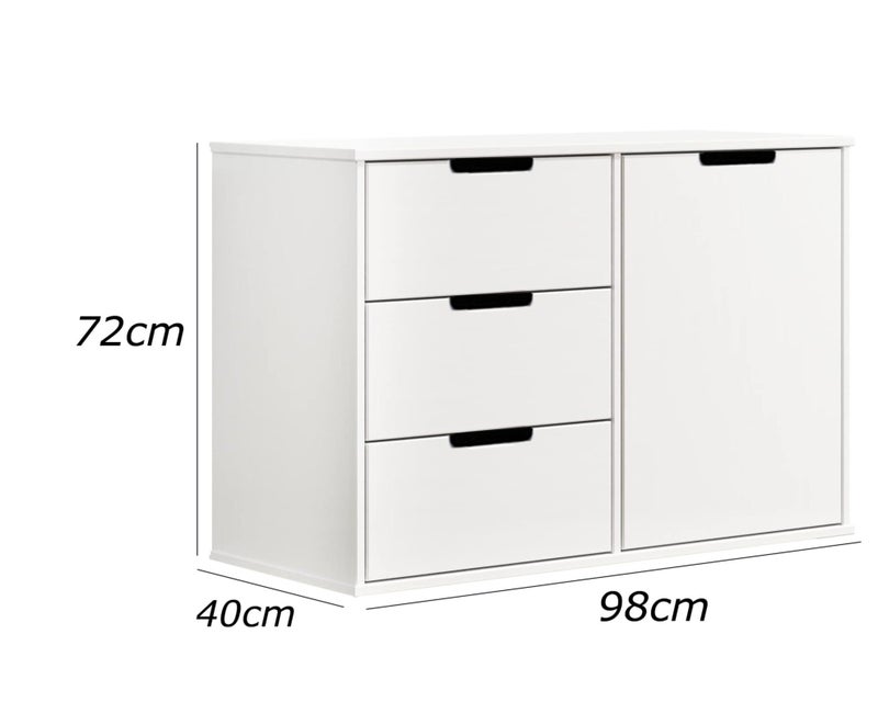 فرنتشر ستور وحدة ادراج مودرن ام دى اف - ارتفاع 72 سم - عرض 98 سم - عمق 40 سم ، من فرنتشر ستور. - Image 4