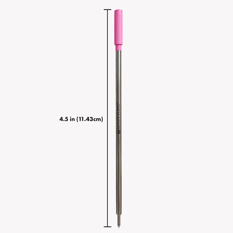 Monteverde Ballpoint Refill to Fit Cross Ballpoint Pens, Medium Point, Soft Roll, Pink, 2 per Pack (C132PK) - Image 2