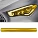 LHDOS 12 x 48 Car Light Tint Film Yellow Self Adhesive Car Headlight Tint Wrap Film Vinyl Tinted Color Sticker Sheet Roll for Car Headlight Brake Light Tail Light Fog Light Yellow - Image 2