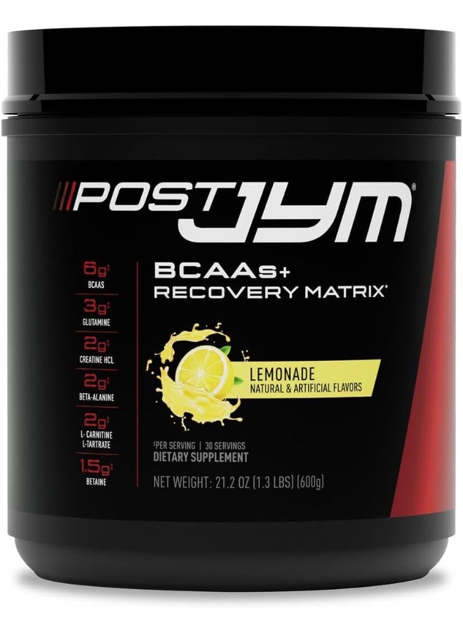 JYM Supplement Science Post Active Matrix, Glutamine, Creatine Hcl Beta-Alanine, Lemonade Flavor - Image 1