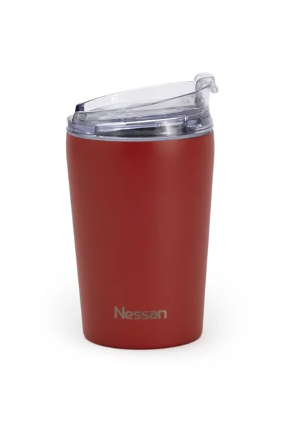 Nessan Nessan Tumbler Stainless Steel Vacuum Insulated Travel Mug Water Coffee Cup for Home Office Outdoor Works Great for Ice Drinks and Hot Beverage- 200ml Red