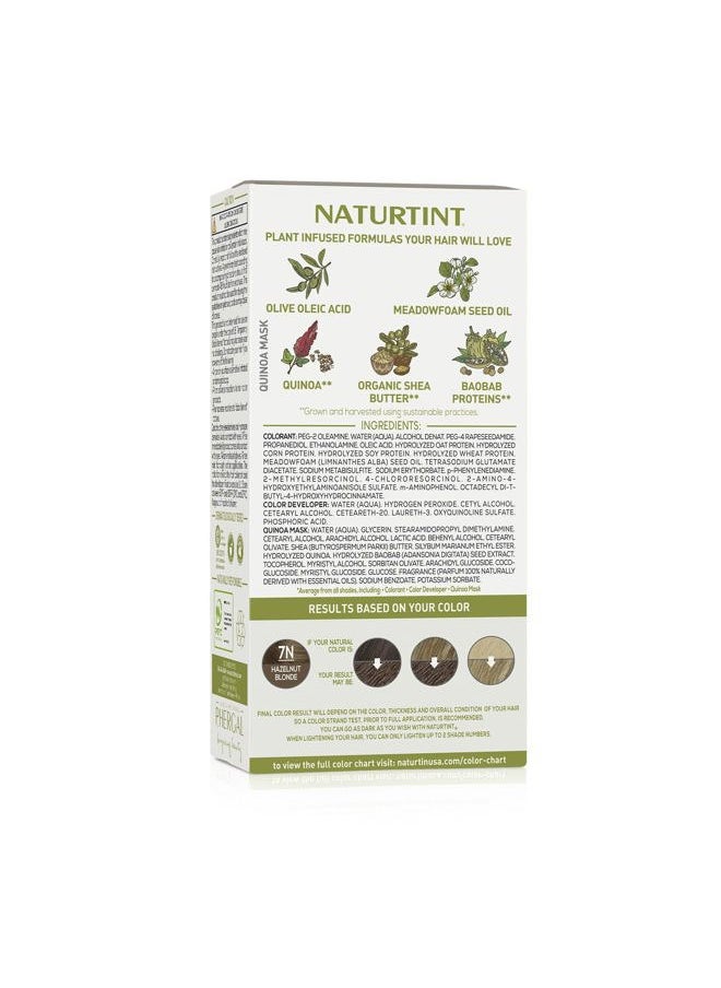 NATURTINT 7N Hazelnut Blonde Permanent Hair Color (Pack of 6), Ammonia Free, Vegan, Cruelty Free, up to 100% Gray Coverage, Long Lasting Results (Packaging may vary)  - Image 5