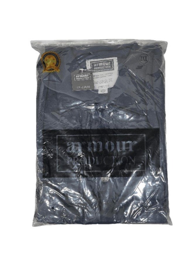 Armour Production - Armour Production Heavy-Duty Protective WorkwearReflective Coverall | Full-Body Industrial Safety Suit & Breathable Fabric for Construction, Manufacturing & Hazardous Environments | Navy | Size-4XL - Image 1