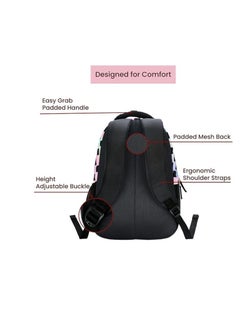 Genie Genie Iridescence School Bag for Girls 17 inch Backpack for Women 3 Zips Water Resistant Stylish and Trendy College Backpacks for Girls  27 litres  - Image 3