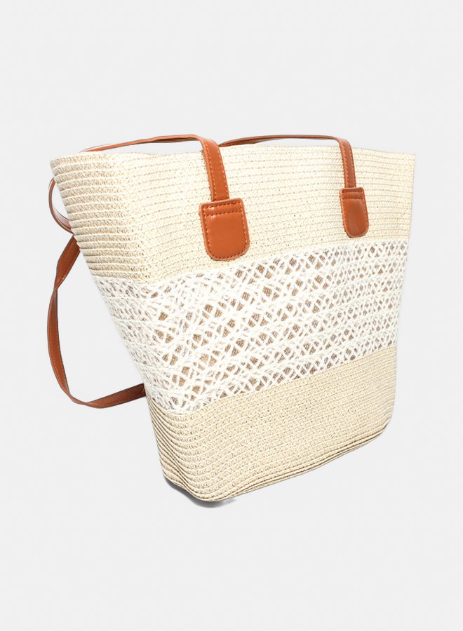 Glitter Women Beach\Summer Bag - Beige - Image 2