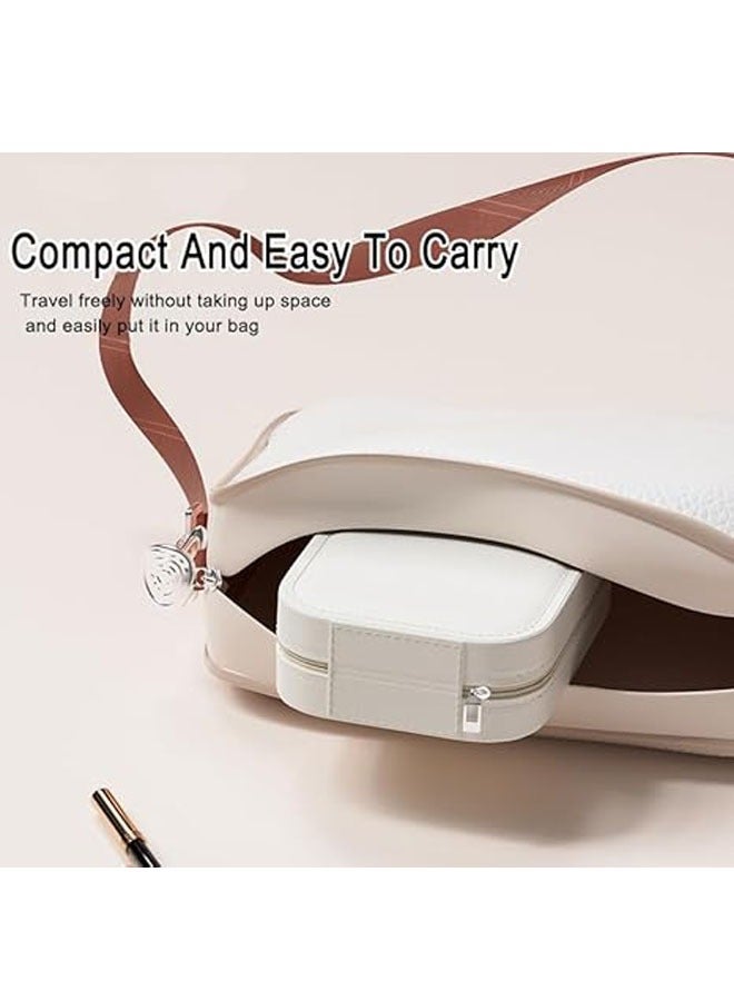 general Makeup & Jewelry Storage Case, with Adjustable Tri-Color LED Makeup Mirror, Travel Makeup Bag with LED Mirror, Eyelash Station Storage Box - Image 4