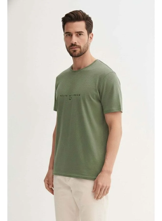 Bad Bear Pulse Pale Green Men's Printed T-Shirt.