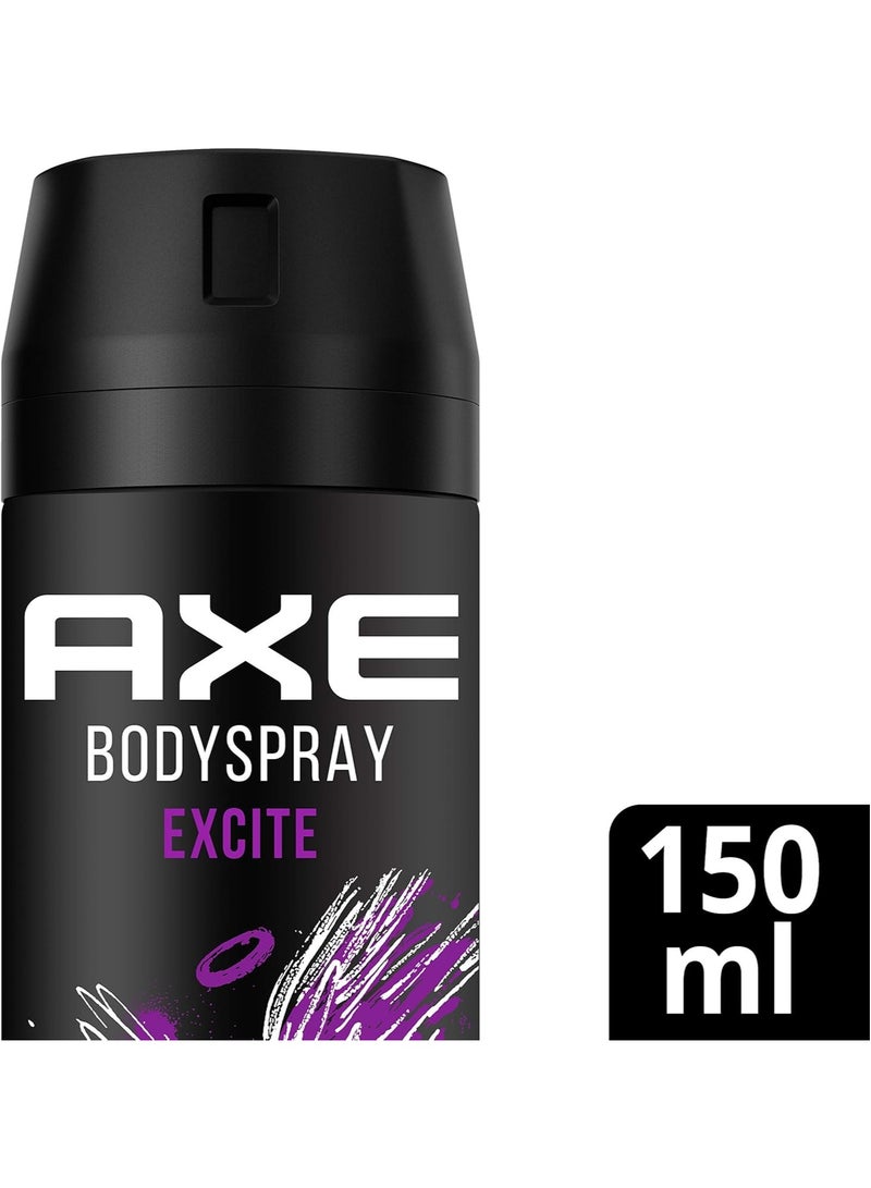 أكس بخاخ للجسم للرجال إكسايت 3 × 150 مل 48 ساعة - Image 5