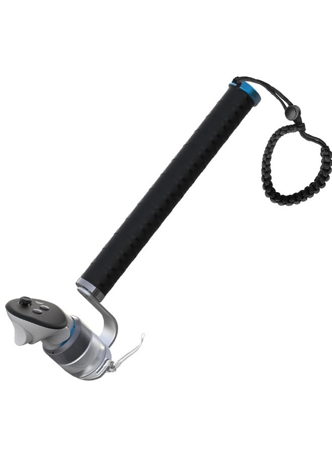 Merlin iB VR Controller Cricket Bat for Meta Quest 3 – Long Arm Grip Attachment with Anti-Slip Handle, Adjustable Mount & Secure Lock – Ideal for Gorilla Tag, Beat Saber & VR Fitness Games - Image 1