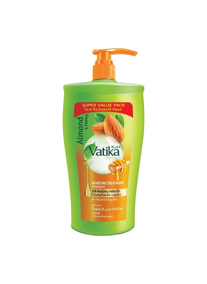 Dabur Vatika Moisture Treatment Shampoo, with Almond and Honey, 1000ml 