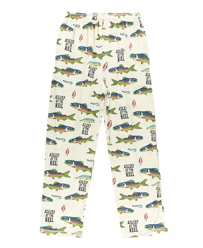 Lazy One Funny Ocean Pajama Pants For Men, Men's Separate Bottoms, Lounge Pants, Fishing, Outdoors (Asleep At The Reel, X-LARGE) - Image 4