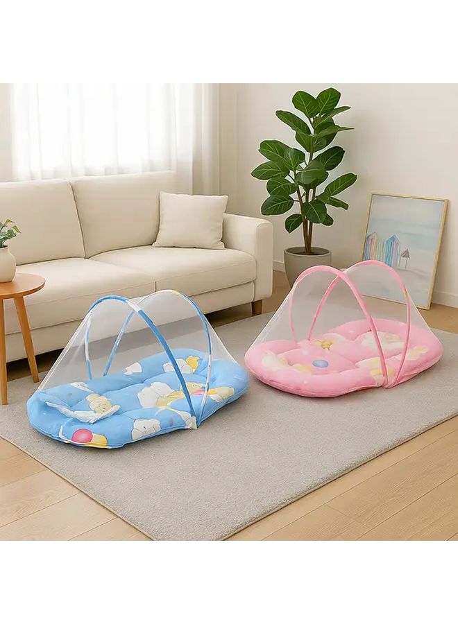 Pink Portable Mosquito Net For Bedroom Outdoor Travel Easy Setup Lightweight - Image 1