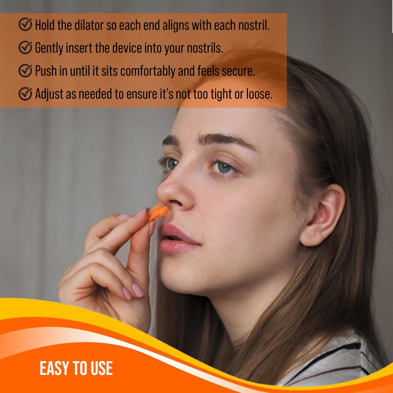 Mobi Lock Nasal Dilators for Snoring - Anti Snore Nasal Dilator for Breathing - Upgraded Harder Version - Nose Breathing Aids - Nose Dilator for Sleep, Exercise - 4-Pack, 2 Small & 2 Medium - by Mobi Lock - Image 5