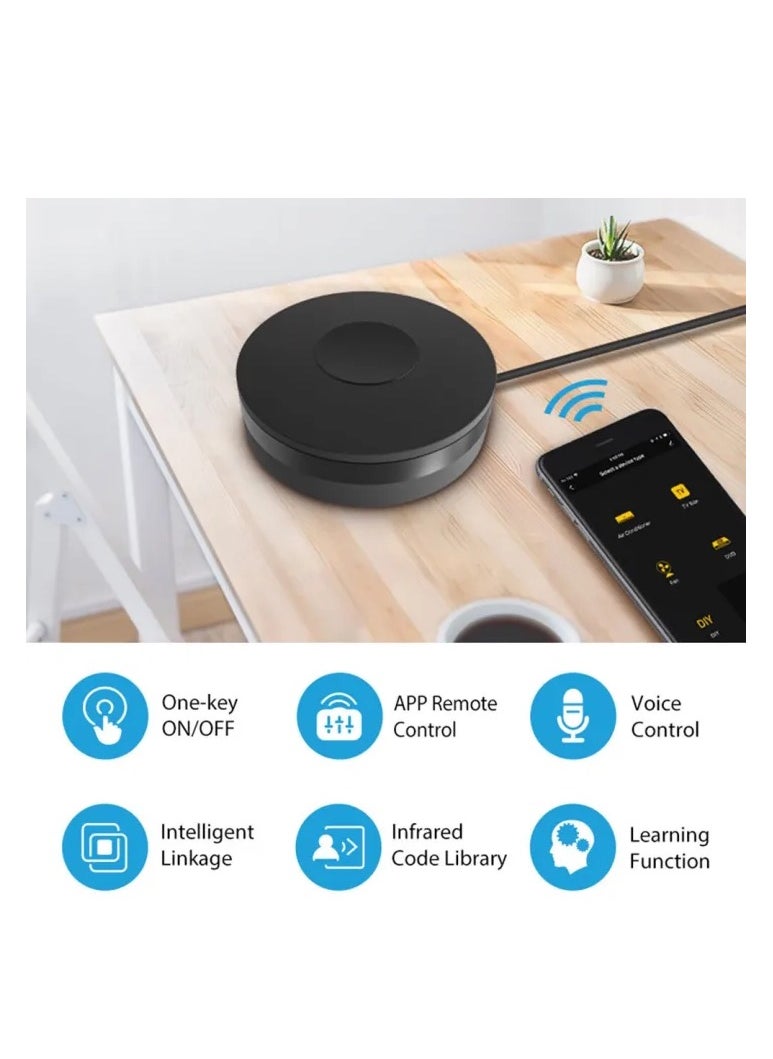 TUYA Tuya Smart WiFi Remote Control – Smart Home Automation for Air Conditioners, Fans, TVs & More | Works with Amazon Alexa & Google Home | Universal Mini IR Remote | IPhone | Android  - Image 2