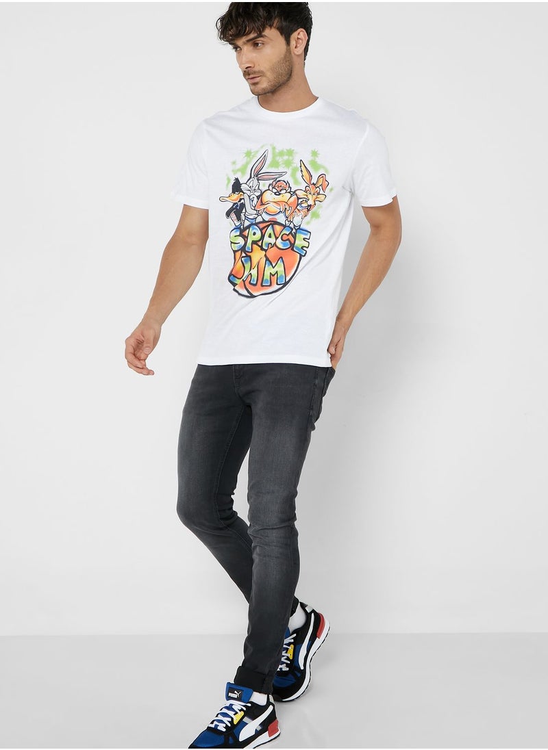 JACK & JONES - Mid Wash Slim Fit Jeans - Image 1