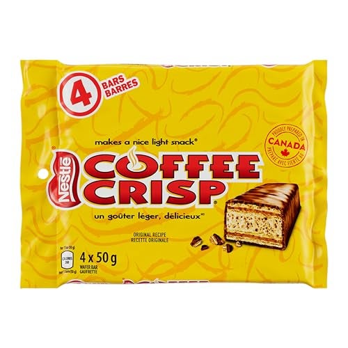 Nestle Canada Candy Coffee Crisp Chocolate Bar 4 Count Pack of 1 Imported from Canada Basic - Image 1
