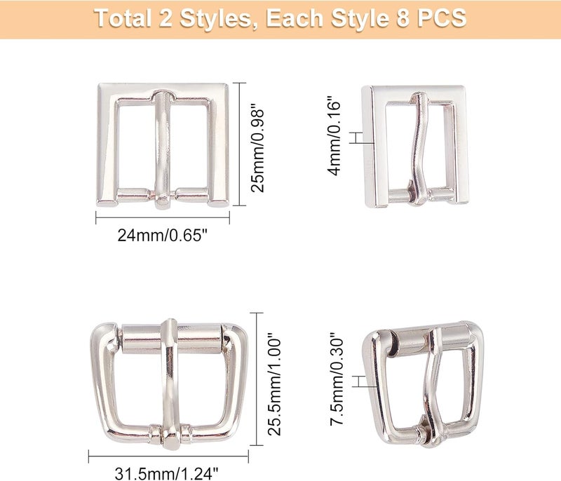 كلاراكو حلقات أبازيم معدنية من كلاركو، أحزمة متعددة الأغراض بأبزيمات معدنية دوارة، حقائب ضبط مستطيلة، أبازيم منزلقة - Image 2
