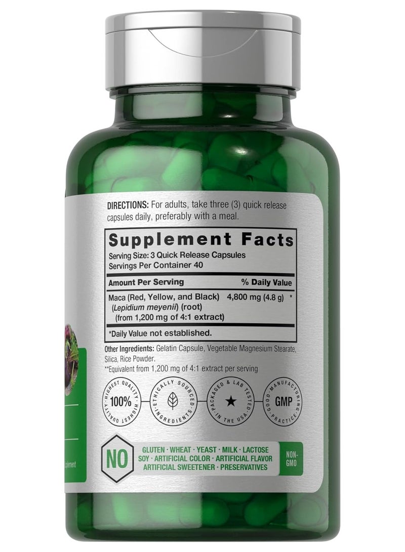 هرباخ مستخلص جذور الماكا العضوي 4800 مجم - 120 كبسولة - Image 2