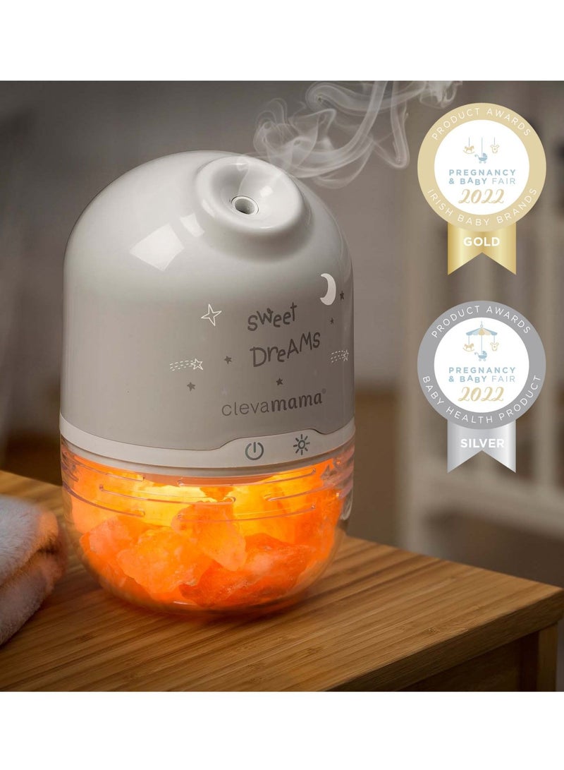 Clevamama Pure Salt Lamp - Humidifier, Air Purifier, Aromatherapy Diffuser - Image 2