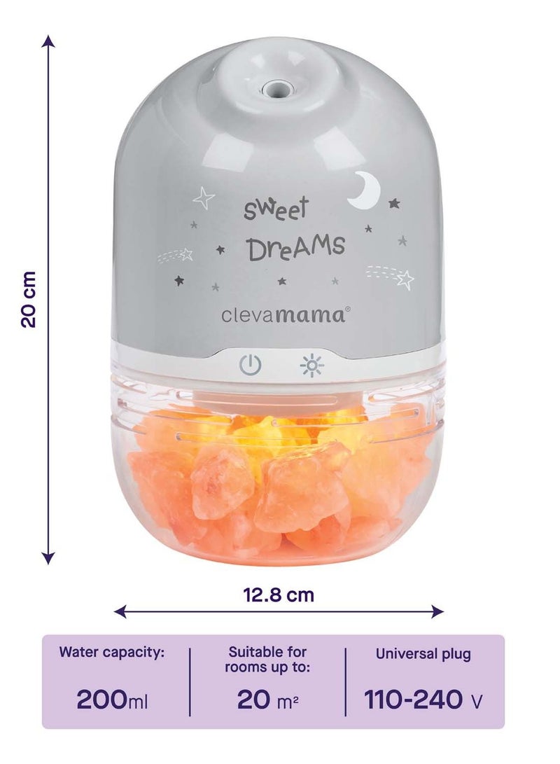 Clevamama Pure Salt Lamp - Humidifier, Air Purifier, Aromatherapy Diffuser - Image 5