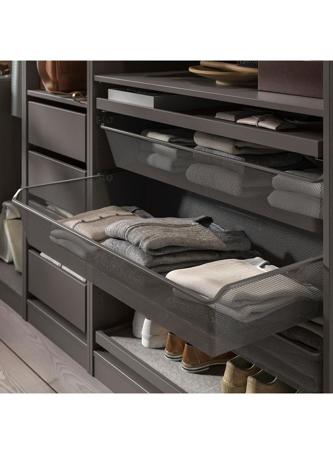 Zaboon Mesh basket, dark grey, 100x58 cm - Image 2