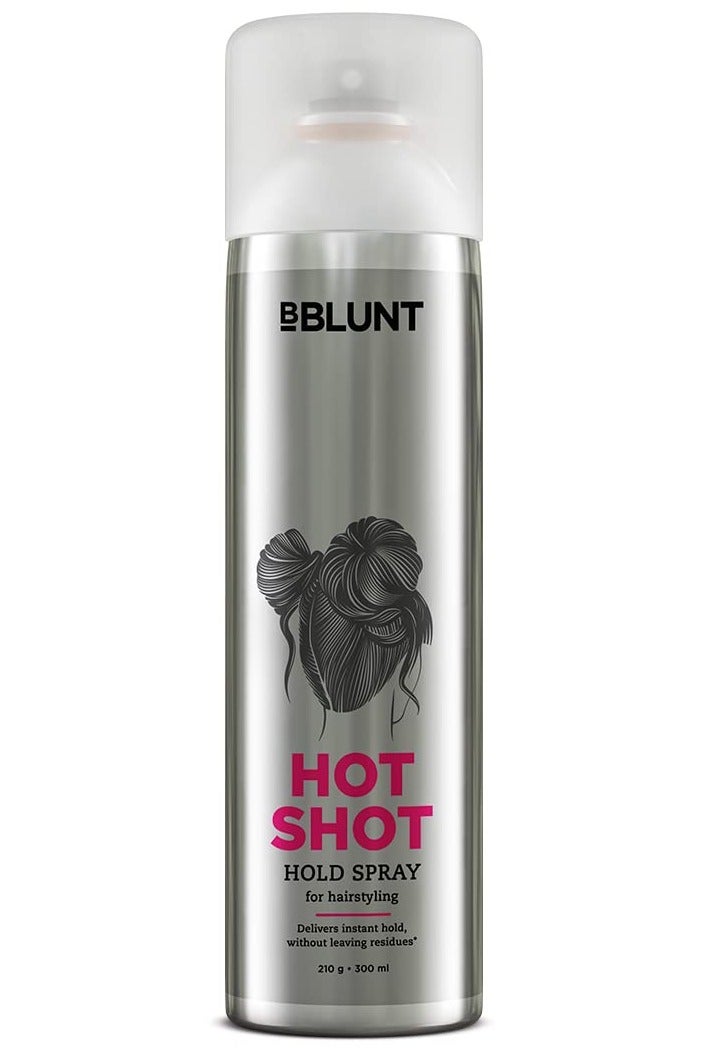 BBLUNT Hot Shot Hold Spray for Instant and Firm Hold   300 ml - Image 1