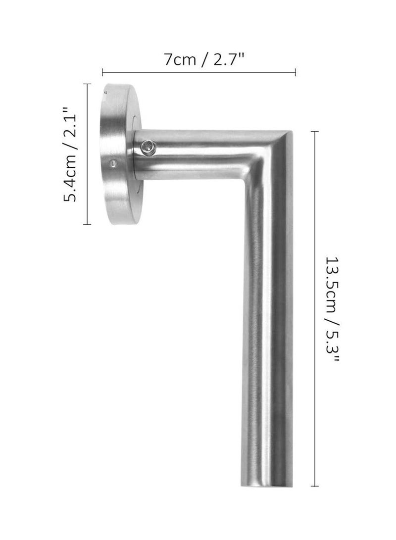 ROBUSTLINE Robustline Door Handle Set Lock Interior Home Adjustable Latch Security (Silver, Stainless Steel) - Image 4