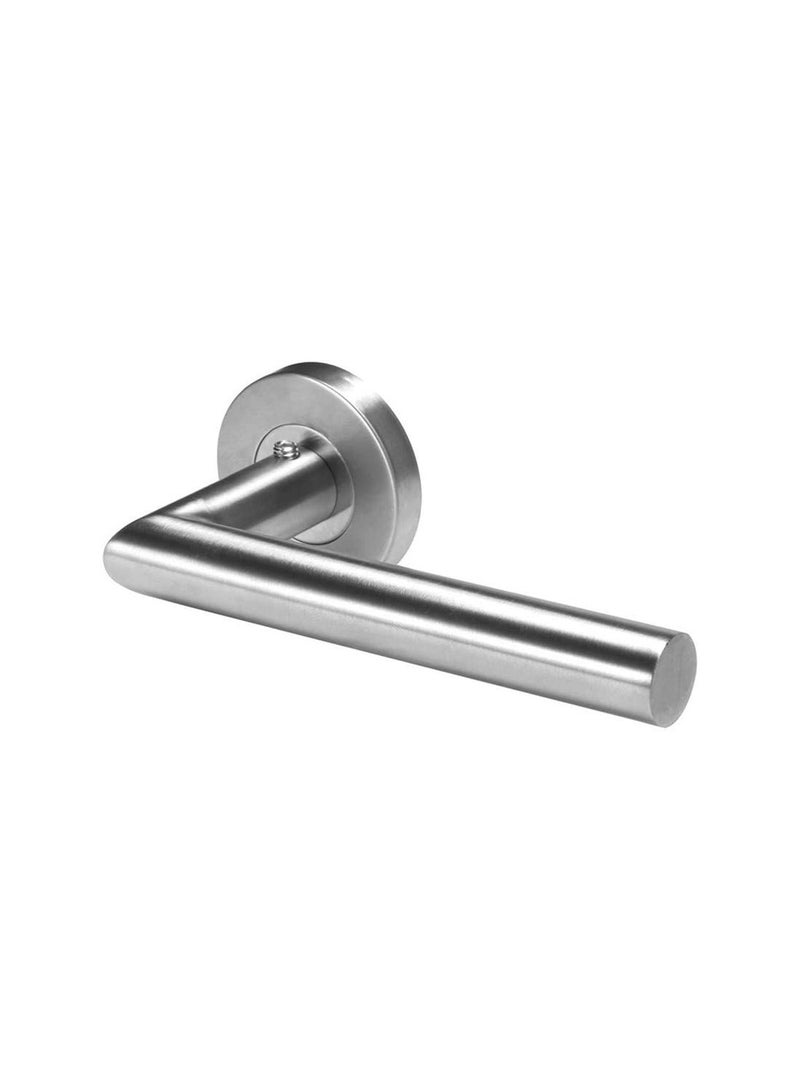 ROBUSTLINE Robustline Door Handle Set Lock Interior Home Adjustable Latch Security (Silver, Stainless Steel) - Image 1