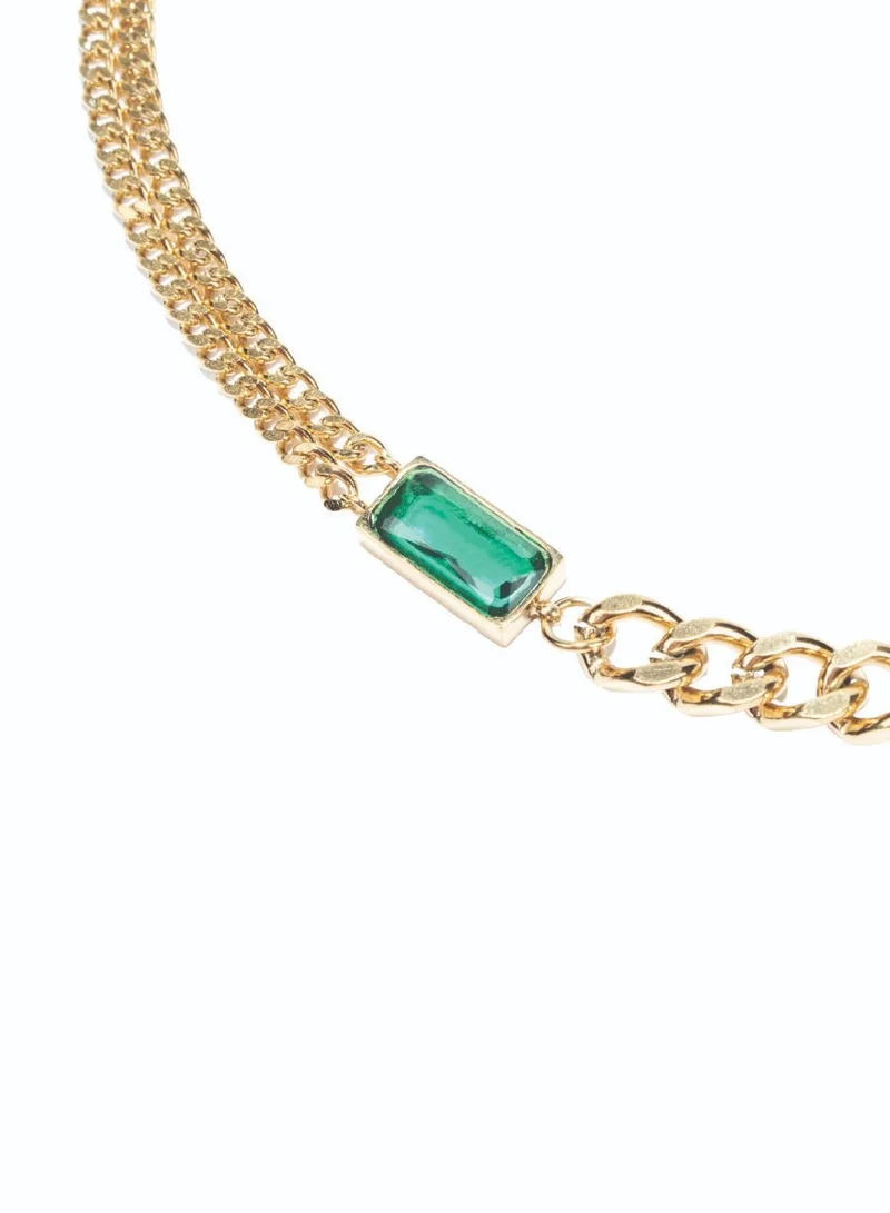 AMICA Statement Emerald Necklace