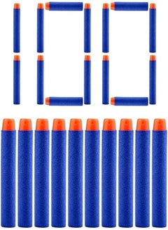 QUN FENG QUN FENG Refill Bullet Darts 100PCS Foam Premium Bullets Ammo Pack Compatible with Nerf N-strike Modulus Elite Series Blasters, Blue 