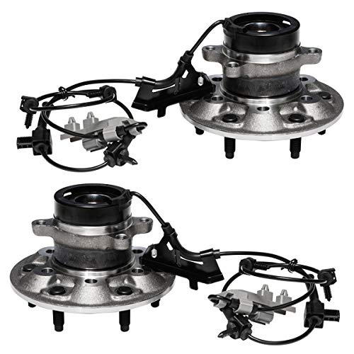 AUQDD Left Right Front Wheel Hub and Bearing Assembly Compatible With 2004 05 06 07 2008 Chevrolet Colorado GMC Canyon (RWD Models,Z71 Suspension Only) AUQDD 2PCS 515108 515109 (Pair) [6 Lug W/ABS] - Image 1
