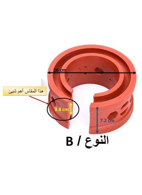 ممتص صدمات السيارة الاحمر الطوبي 19 فتحة المتانة و الاداء الأفضل.