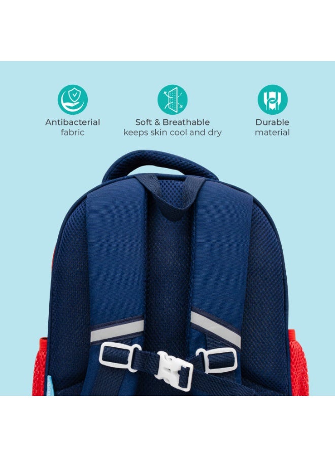 Moon Preschool Backpack for Kids (Ages 3–6) – Fun 3D Design, Comfortable Padded Straps, Lightweight,Waterproof, Perfect for Lunch & Snacks,Travel, Toddler Boys & Girls-Dino - Image 3