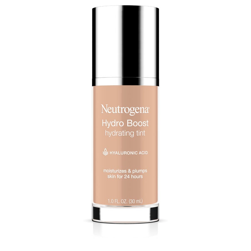 Neutrogena Hydro Boost Hydrating Tint Foundation Makeup for Dry Skin, with Hyaluronic Acid, Lightweight Oil-Free Water Gel, Non-Comedogenic, 30 Buff Color, 1.0 fl. oz - Image 1