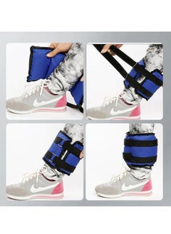 Relex Two-Piece Sand Weight Bag, 2 x 2KG Ankle and Wrist Weights, Strength Training Weight Set with Adjustable Strap Suit for Gymnastics, Aerobics, Physical Therapy, Gym Exercise. Breathable  - Image 5