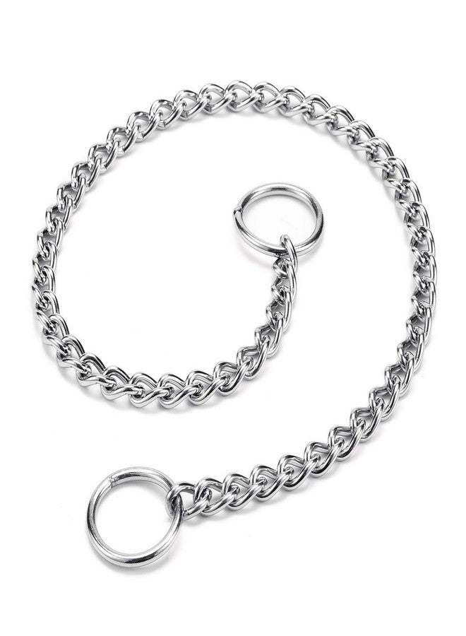 Mogoko Stainless Steel Dog Choke Chain Collar, Puppy Metal P Chain Slip Collar Pet Training Walking Choker(2.0mm;14.0 Inch) - Image 2