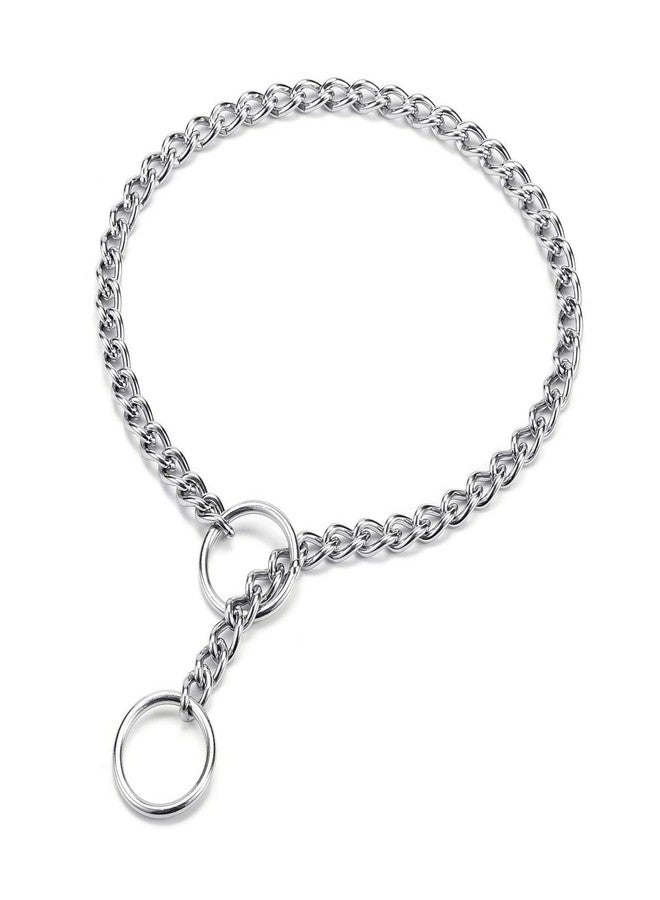 Mogoko Stainless Steel Dog Choke Chain Collar, Puppy Metal P Chain Slip Collar Pet Training Walking Choker(2.0mm;14.0 Inch) - Image 1