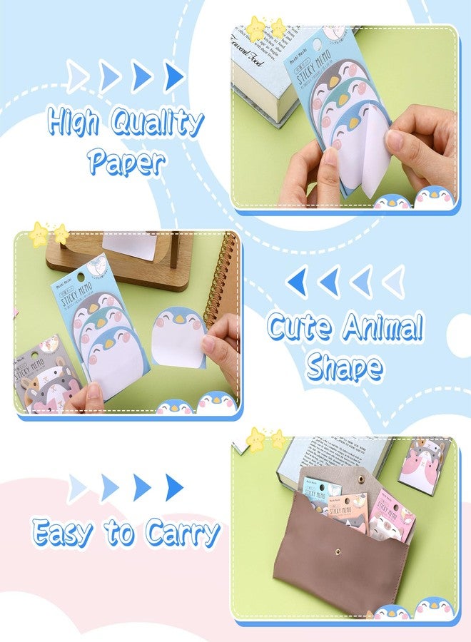 JIANTA Cute Animal Sticky Notes for Party Bags, 270 Sheets Cartoon Notes Animals Shape Markers Flags Self-Stick Memo Pads Party Bag Fillers for Kids - Image 4