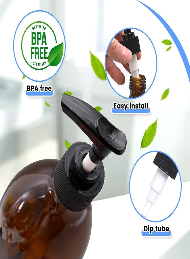 Elvxhke Dispenser Pump Compatible with Queen of The Thrones Castor Oil &Heritage Store and RejuveNaturals Castor Oil,Mess Free,3 Pack Pump for 16oz Castor Oil Bottle（Oil not Included） - Image 3