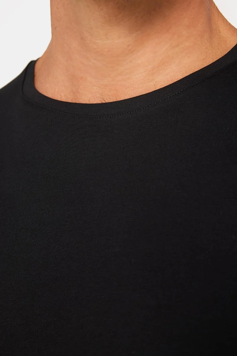 Tudors Slim Fit Narrow Cut Crew Neck Plain Basic Short Sleeve T-Shirt