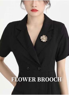 Moovant Flower Brooch for Women, Fashion & Elegant Brooch Pin, Dress Decoration Corsage Accessory, Bridal Brooches Great Gift for Ladies with Gift Box  - Image 2