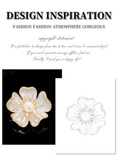 Moovant Flower Brooch for Women, Fashion & Elegant Brooch Pin, Dress Decoration Corsage Accessory, Bridal Brooches Great Gift for Ladies with Gift Box  - Image 4