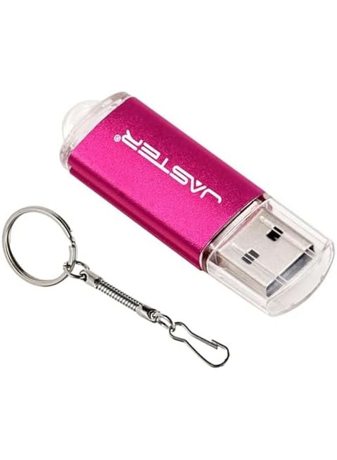 64GB Pink USB 2 0 Flash Drive With Key Chain Fashion Pendrive Gift 9 Colors - Image 1