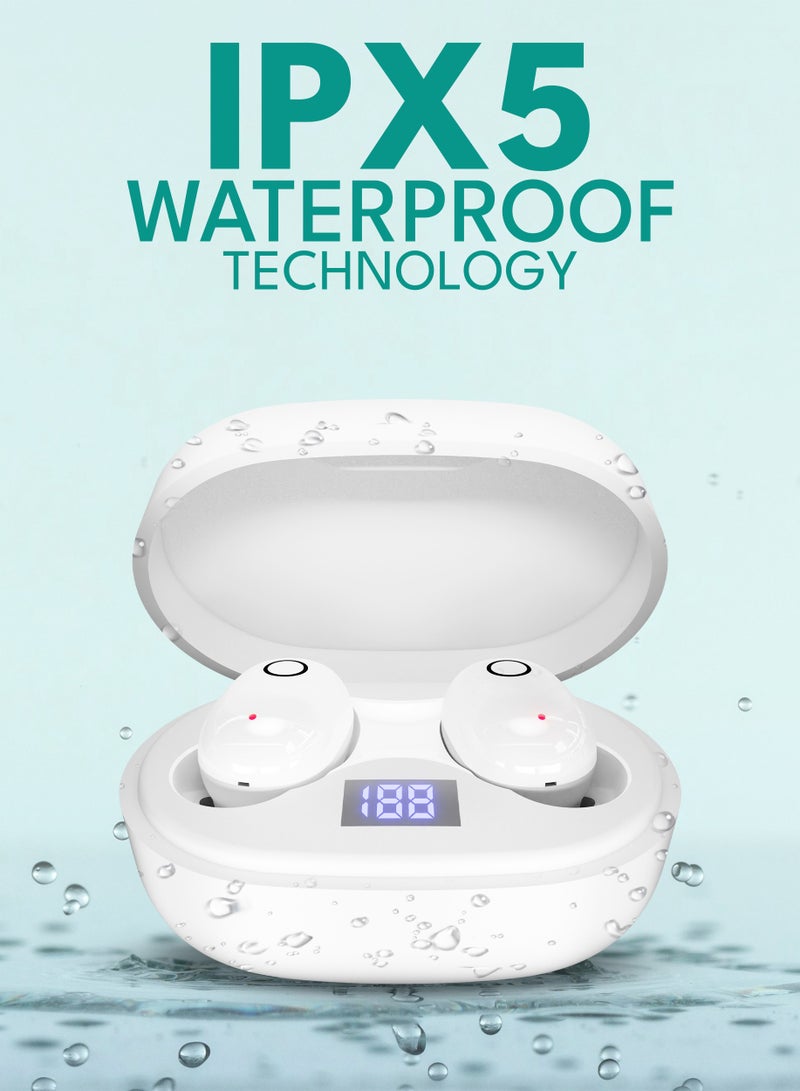 Voltma Beat Bliss- True Wireless Earbuds | 5.3 Bluetooth Earbuds, IPX45 Waterproof Earbuds, Fast Charging Type C In Ear Earphones, Earbuds for Calling Running Wireless Earbuds - Image 3