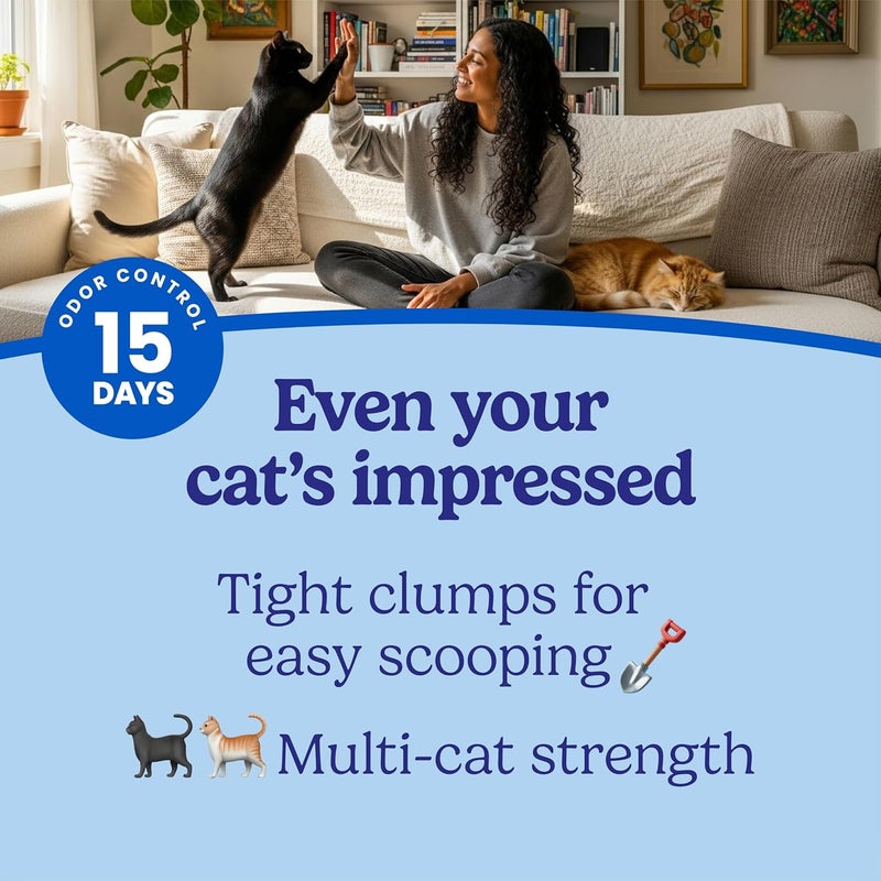 Fresh Step Advanced Extreme Clumping Litter With Febreze Freshness With Mountain Spring Scent, Fights Odor on Contact, 37 lbs. (2 x 18.5 lb. Box) - Image 3