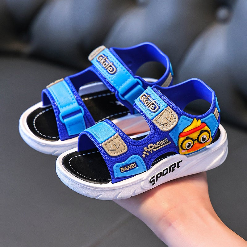 2025 Children'S Sandals Casual Primary School Students Soft Bottom Beach Boys Children'S Children'S Sandals - Image 1