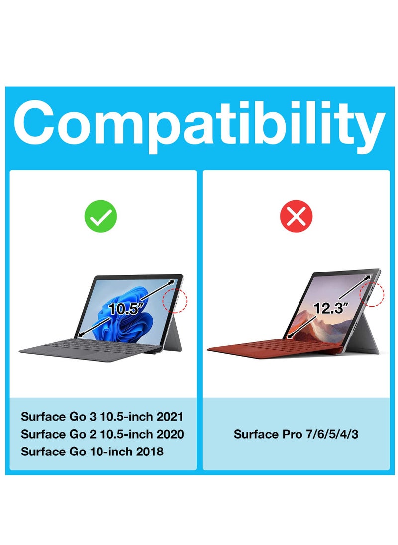Keyboard Case For Surface Go 3 2021 Surface Go 2 2020 Surface Go 2018 With Magnetically Detachable Wireless Keyboard Black