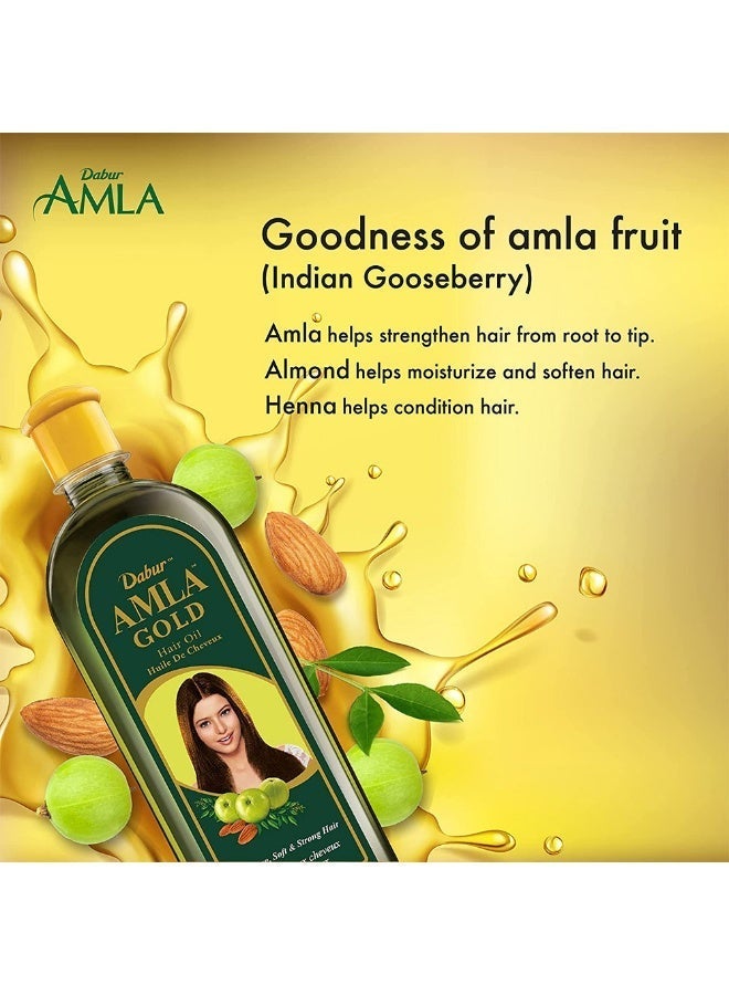 Dabur Amla Gold Hair Oil 100Ml - Image 3