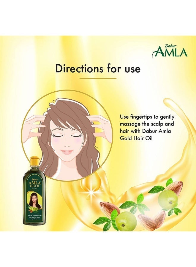 Dabur Amla Gold Hair Oil 100Ml - Image 4